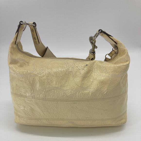 Coach F17421 Light yellow medium size shoulder bag - Picture 3 of 10